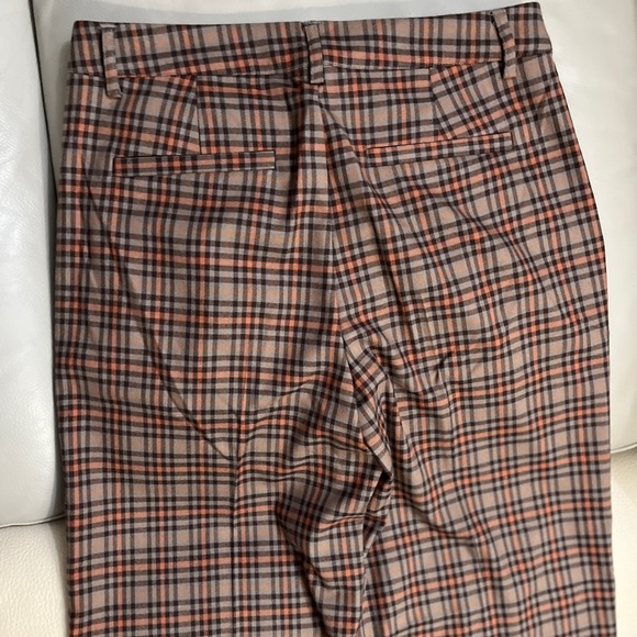 NWT - Minimum Women’s London Plaid Wide Leg Split Hem Trousers- Size 38 / M - Picture 7 of 11